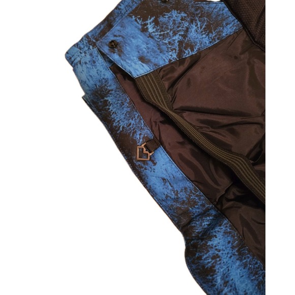 Obermeyer Gage Snow Jacket Junior's Large Blue/Black Night Vision NEW Ski - Picture 13 of 16